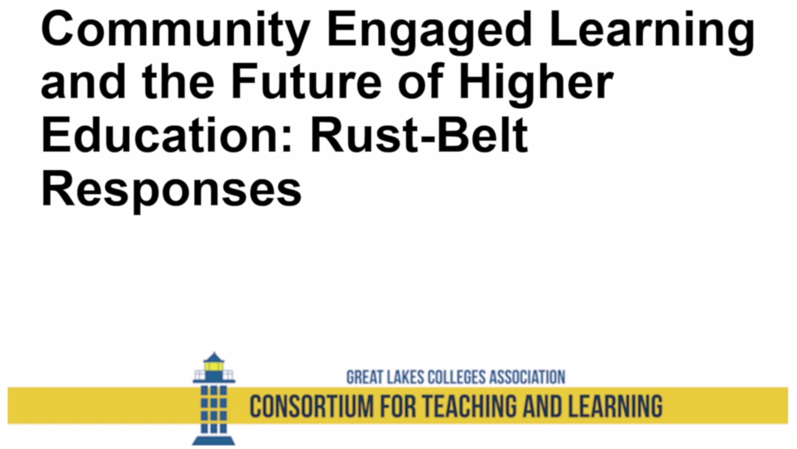 Community Engaged Learning: Rust Belt Narratives