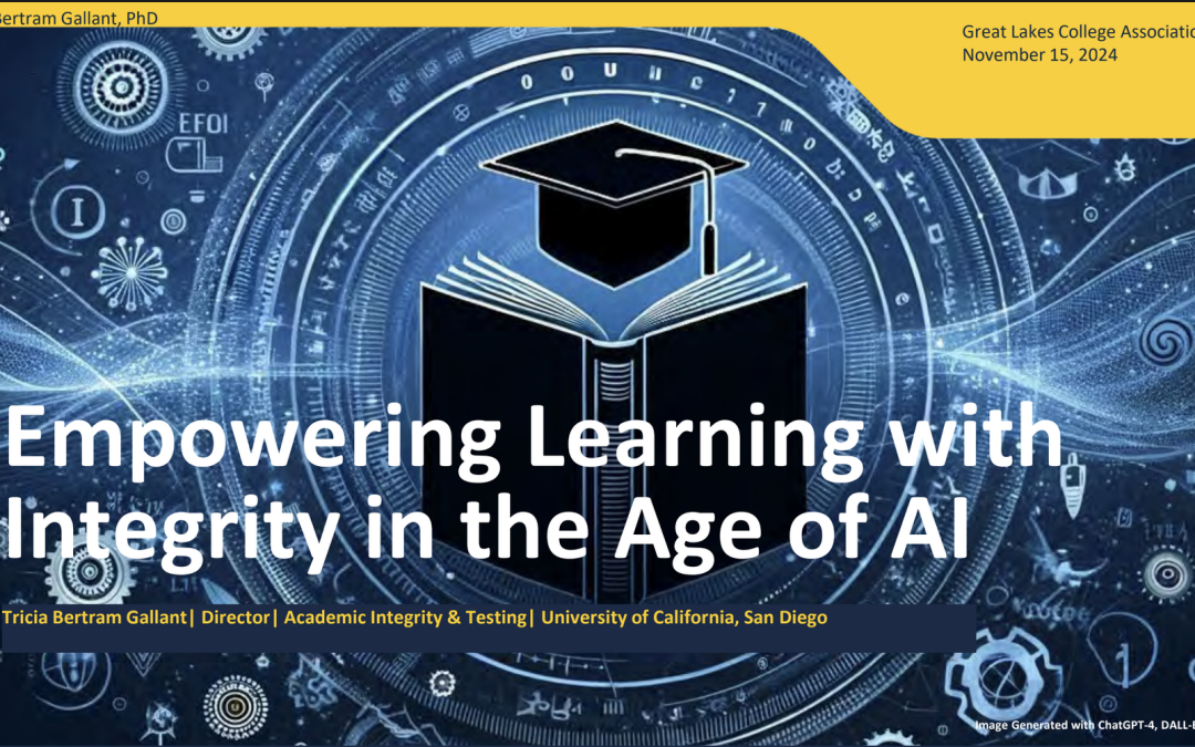 Empowering Learning with Integrity in the Age of AI: Resources from a November 15, 2024 CTL Workshop